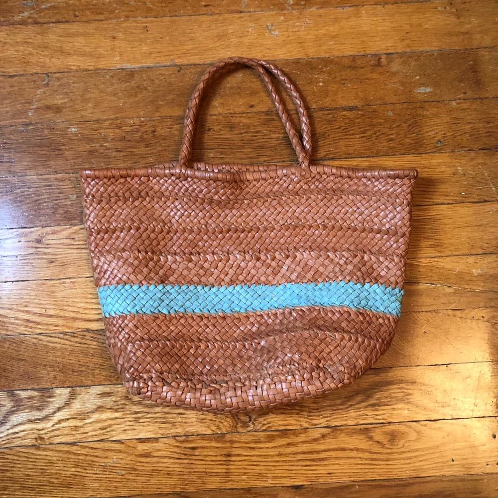 Urban Outfitters leather weave bag